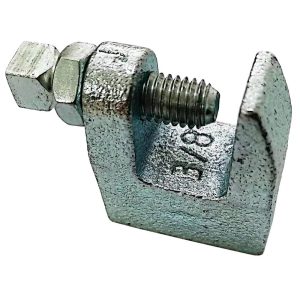 Beam Clamps & C-Clamps; Clamp Type: C-Clamp ; Material: Ductile Iron ; Finish: Electrogalvanized ; Load Capacity (Lb. - 3 Decimals): 350.000 ; Rod Size: 3/8 (Inch)