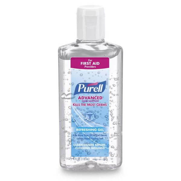 Hand Sanitizer: Gel, 4 oz, Squeeze Bottle