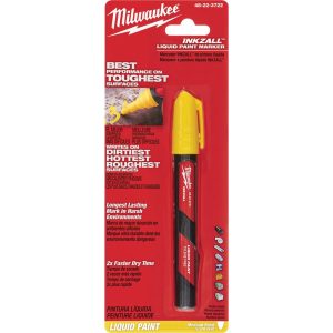 Solid Paint Marker: Yellow, Liquid, Medium Point
