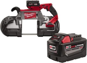 Cordless Portable Bandsaw: 18V, 380 SFPM, Round: 5", Rectangle: 5 x 5"