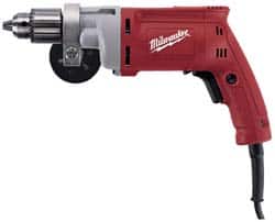 Electric Drill: 1/2" Keyed Chuck, 850 RPM