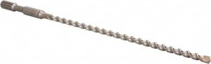 1/2" Diam, Spline Shank, Carbide-Tipped Rotary & Hammer Drill Bit