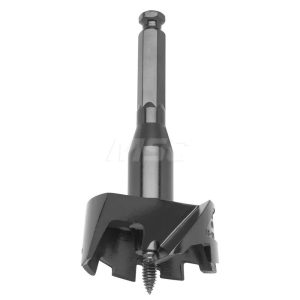 2-1/4", 7/16" Hex Shank, Bright Finish, Cobalt Self Feed Drill Bit