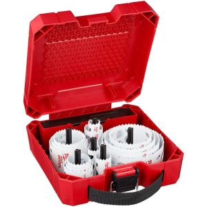 Master Electrician's Hole Saw Kit: 19 Pc, 3/4 to 4-3/4" Dia