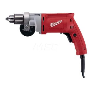 Electric Drill: 1/2" Keyed Chuck, Pistol Grip, 850 RPM