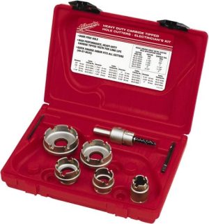Hole Saw Arbor: 1 to 2" Saw Dia, 3-Flat Shank, Pin Pilot