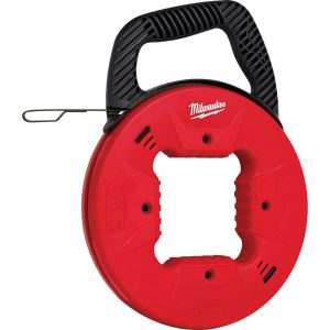 Fish Tape; Tape Type: Fish Tape ; Material: Polymer ; Tape Width (Decimal Inch): 1.3 ; Tape Thickness (Decimal Inch): 1/8 ; Maximum Pulling Strength (Lb.): 200