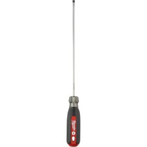 Slotted Screwdriver: 3/16" Width, 11" OAL, 8" Blade Length