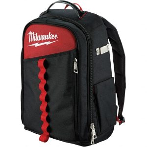 22 Pocket Black & Red Ballistic Nylon Backpack Tool Bag