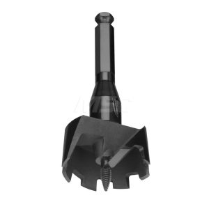 1-1/8", 7/16" Hex Shank, Bright Finish, Cobalt Self Feed Drill Bit