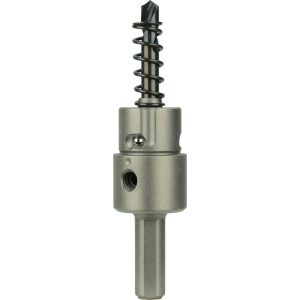 Hole Saw Arbor: 1 to 3" Saw Dia, 3-Flat Shank, Drill Pilot