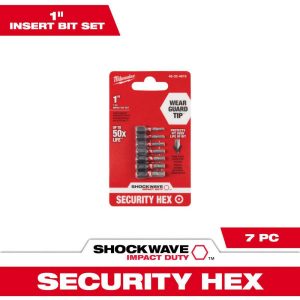 Screwdriver Bit Sets; Set Type: Security Insert Bit Set ; Tip Type: Assorted ; Drive Size: 0.25 ; Insulated: No