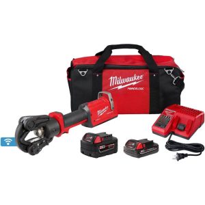 Power Crimpers; Crimping Capacity (Wire): 8 AWG-1000 kcmil Copper ; Number Of Batteries: 2 ; Battery Chemistry: Lithium-ion ; Battery Capacity: 5.0Ah; 2.0Ah ; Handle Type: Inline ; Voltage: 120.00