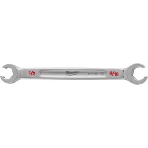 Flare Nut Wrenches; Wrench Type: Open End ; Wrench Size: 1/2x9/16 in ; Head Type: Straight ; Double/Single End: Double ; Opening Type: 6-Point Flare Nut ; Material: Steel