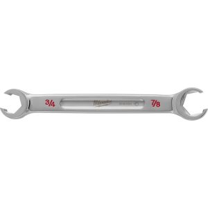 Flare Nut Wrenches; Wrench Type: Open End ; Wrench Size: 3/4x7/8 in ; Head Type: Straight ; Double/Single End: Double ; Opening Type: 6-Point Flare Nut ; Material: Steel