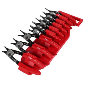 Retaining Ring Pliers Sets; Set Type: Retaining Ring Pliers ; Minimum Ring Bore Diameter: 0.038 ; Maximum Ring Bore Diameter: 0.070 ; Minimum Shaft Diameter: 0.038 ; Maximum Shaft Diameter: 0.070 ; Container Type: Plastic Case