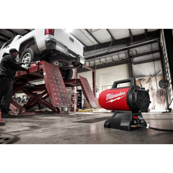 Fuel Forced Air Heaters; Heater Type: Portable Propane Forced-Air Heaters ; Fuel Type: Propane ; Maximum BTU Rating: 70000 ; Maximum Area Heated: 1700 ; Maximum Heating Area (Sq. Ft.): 1700 (Feet); Air Flow: 1350CFM