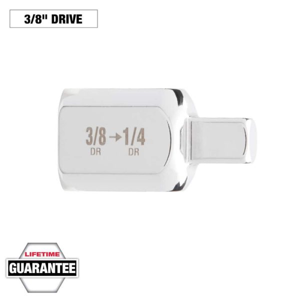 Socket Adapters & Universal Joints; Adapter Type: Socket Adapter ; Male Size: 1/4 in ; Female Size: 3/8 ; Male Drive Style: Square ; Overall Length (Inch): 1 ; Female Drive Style: Square