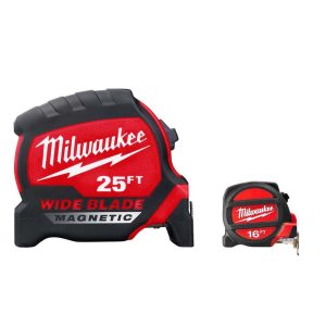 Tape Measures; Length Ft.: 25.000 ; Graduation (Inch): 1/16 ; Blade Material: Steel ; Standout Length (Meters): 4.27 ; Standout Length (Feet): 14.00 ; Case Type: Closed