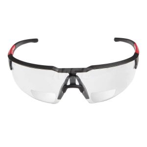 Magnifying Safety Glasses: +1, Gray Lenses, Anti-Fog & Scratch Resistant