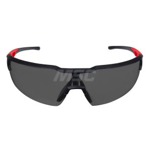 Safety Glass: Anti-Fog & Anti-Scratch, Plastic, Gray Lenses, Half-Framed