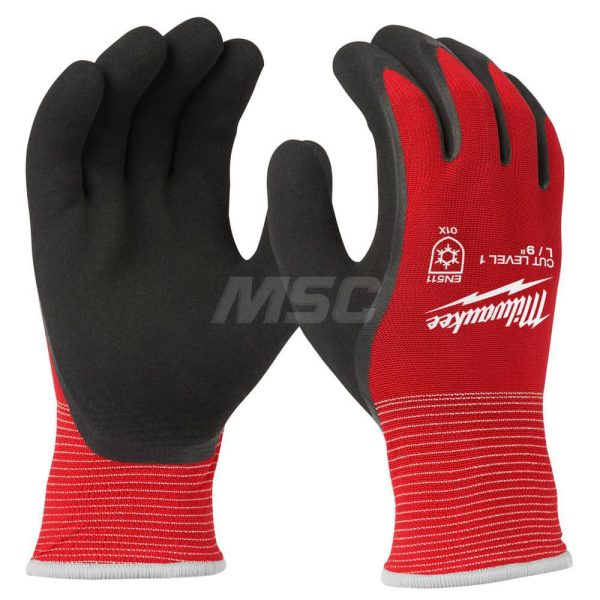 Cut & Puncture-Resistant Gloves: Size Small, ANSI Cut A1, ANSI Puncture 1, Nitrile, Series 48-22