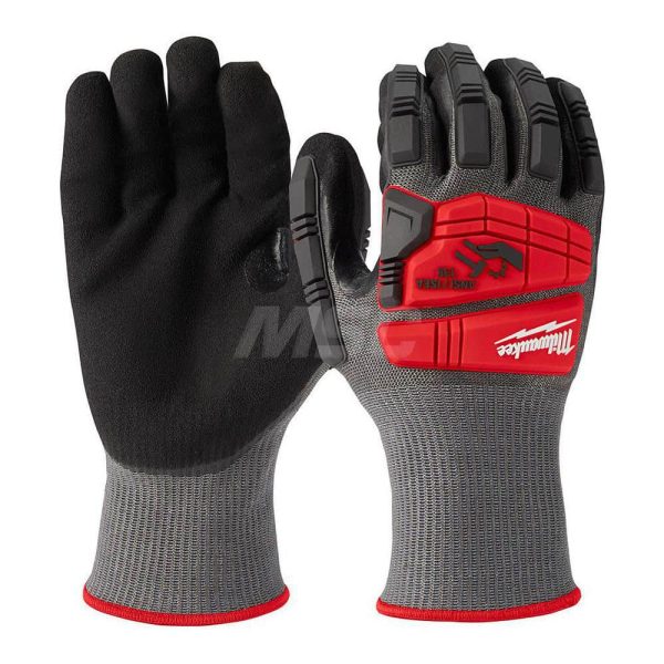 Cut, Puncture & Abrasive-Resistant Gloves: Size 2XL, ANSI Cut A5, ANSI Puncture 0, Nitrile, Nylon