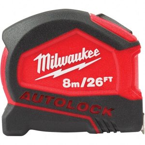 Tape Measure: 10' Long, 1/2" Width, Yellow Blade