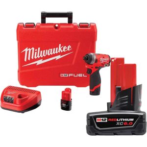 Cordless Impact Wrench: 12V, 1/4" Drive, 0 to 4,0 BPM, 3,300 RPM
