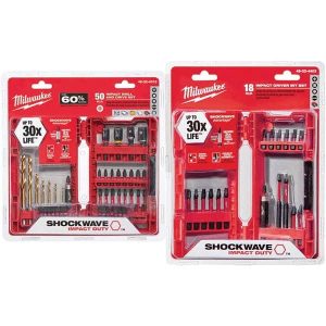 Power & Impact Screwdriver Bit Sets; Hex Size Range (mm): 4 - 8 ; Hex Size Range (Inch): 1/16 - 1/4 ; Square Recess Size Range: #1, #2 ; Phillips Size Range: #1 - #2 ; Fractional Socket Sizes: 1/2; 3/8