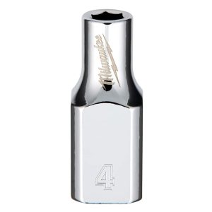 Hand Socket: 1/4" Drive, 6-Point