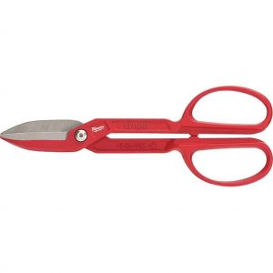 Tinner's Snips: 16" OAL, 4" LOC, Steel Blades