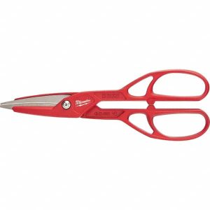 Tinner's Snips: 13" OAL, 3-1/2" LOC, Steel Blades