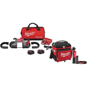 Cordless Portable Bandsaw: 18V, 44-7/8" Blade, 380 SFPM, Round: 5"