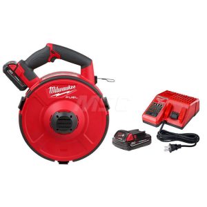 Fish Tape; Tape Type: Fish Tape ; Material: Steel ; Tape Width (Decimal Inch): .125 ; Includes: (1) M18 ANGLER Pulling Fish Tape, (1) 240ft Steel Fish Tape Replacement Cartridge, (2) M18 Batteries, (1) M18/M12 Charger