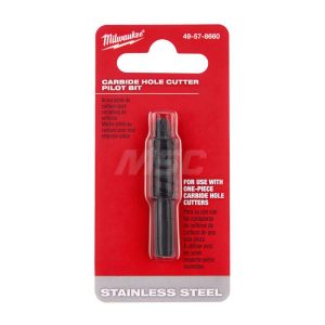 Hole Saw Arbor: 3-Flat Shank, No Pilot