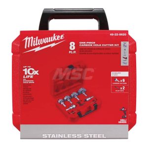General Purpose Hole Saw Kit: 7/8 to 2-1/2" Dia