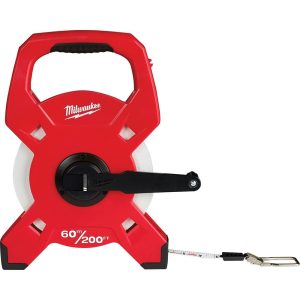 Tape Measure: 200' Long, 2" Width, White Blade