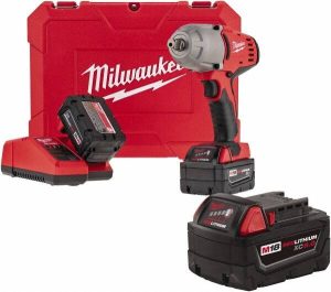 1/2" Drive 18 Volt Pistol Grip Cordless Impact Wrench & Ratchet