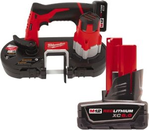Cordless Portable Bandsaw: 12V, 280 SFPM, Round: 1-5/8", Rectangle: 1-5/8 x 1-5/8"