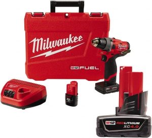 Cordless Drill: 12V, 1/2" Chuck, 0 to 1,700 RPM