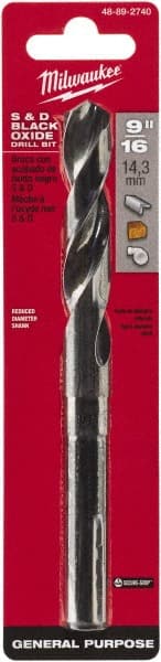 Mechanics Drill Bit: 0.56" Dia, 1350, High Speed Steel, Weldon Shank, Split Point
