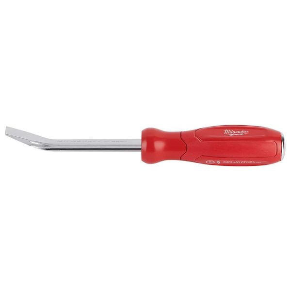 Pry Bars; Prybar Type: Wrecking ; End Angle: Gooseneck ; End Style: Curved ; Material: Steel ; Bar Shape: Round ; Overall Length (Inch): 8