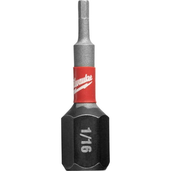Hex Screwdriver Bits; Ball End: No ; Measurement Type: SAE ; Drive Size: 1/4in (Inch); Hex Size (Inch): 1/16 ; Overall Length (Inch): 1