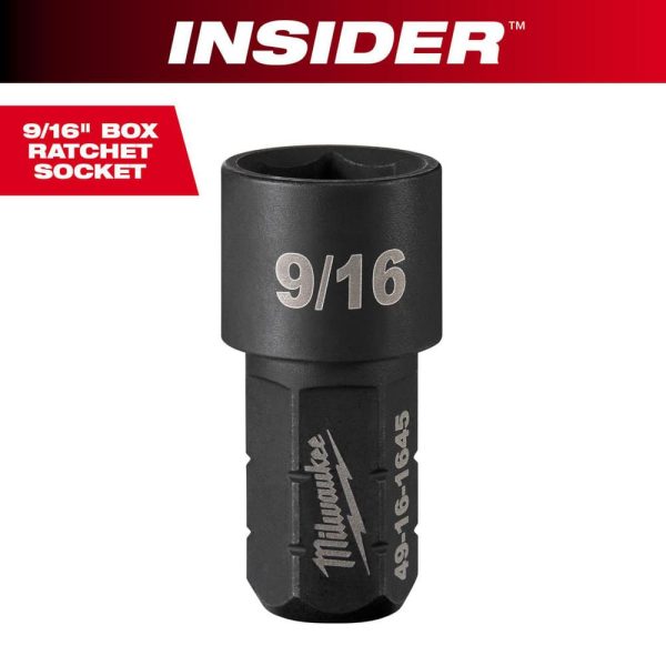 Impact Sockets; Drive Size: 9/16in (Inch); Style: Standard ; Drive Style: Hex ; Overall Length (Decimal Inch): 0.8000in ; Material: Steel ; Finish: Black Oxide