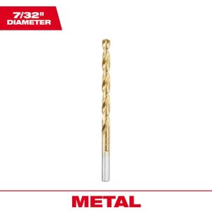 Jobber Length Drill Bits; Drill Bit Size (Inch): 7/32 ; Drill Bit Material: High Speed Steel ; Cutting Direction: Right Hand ; Coating/Finish: Titanium Nitride ; Number of Flutes: 2 ; Spiral Type: Regular