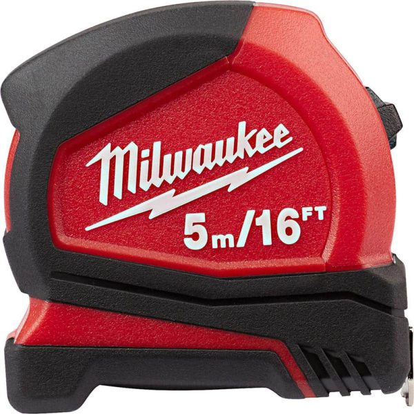 Tape Measure: 16' Long, 1" Width, Yellow Blade