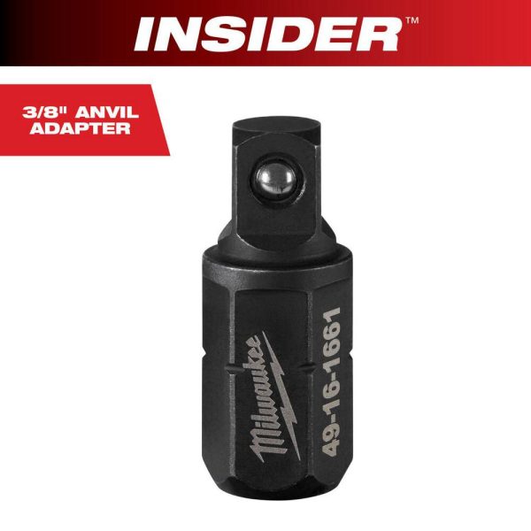 Socket Adapters & Universal Joints; Adapter Type: Adapter ; Male Size: 3/8 ; Male Drive Style: Hex ; Overall Length (Inch): 1/2 ; Finish: Oxide ; Material: Steel