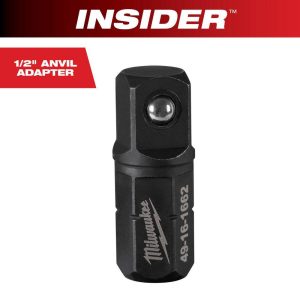 Socket Adapters & Universal Joints; Adapter Type: Adapter ; Male Size: 1/2 ; Male Drive Style: Hex ; Overall Length (Inch): 1/2 ; Finish: Oxide ; Material: Steel