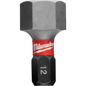 Hex Screwdriver Bits; Ball End: No ; Measurement Type: Metric ; Drive Size: 1/4in (Inch); Hex Size (mm): 12.000 ; Overall Length (Inch): 1